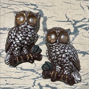 Homco Vintage Owl Wall Decor